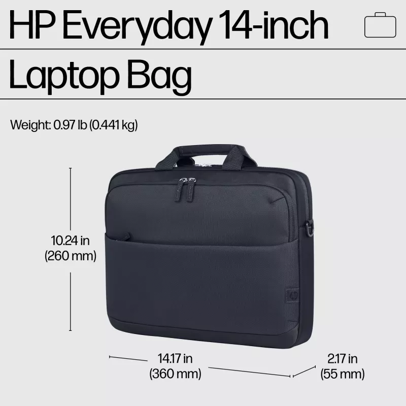 HP Everyday borsa per laptop 14 pollici, borsa portadocumenti, 35,8 cm (14,1