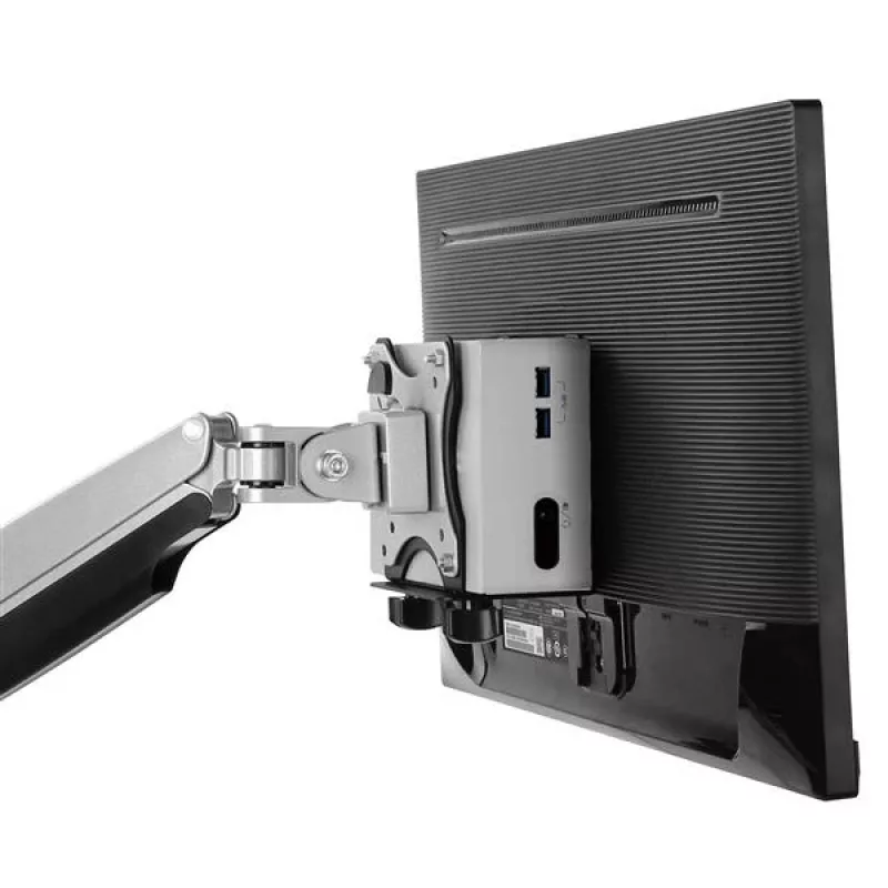 StarTech.com ACCSMNT supporto per thin client – staffa di montaggio VESA, per Intel NUC / Mac Mini, desktop di piccole dimensioni, 5 kg, nero, plastica/acciaio