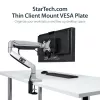 StarTech.com ACCSMNT supporto per thin client – staffa di montaggio VESA, per Intel NUC / Mac Mini, desktop di piccole dimensioni, 5 kg, nero, plastica/acciaio
