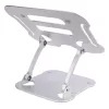 StarTech.com supporto per laptop da scrivania, supporto ergonomico per laptop regolabile in altezza, alluminio, portatile, supporta fino a 10 kg, supporto pieghevole per laptop da scrivania – supporto/rialzo per notebook ad angolo