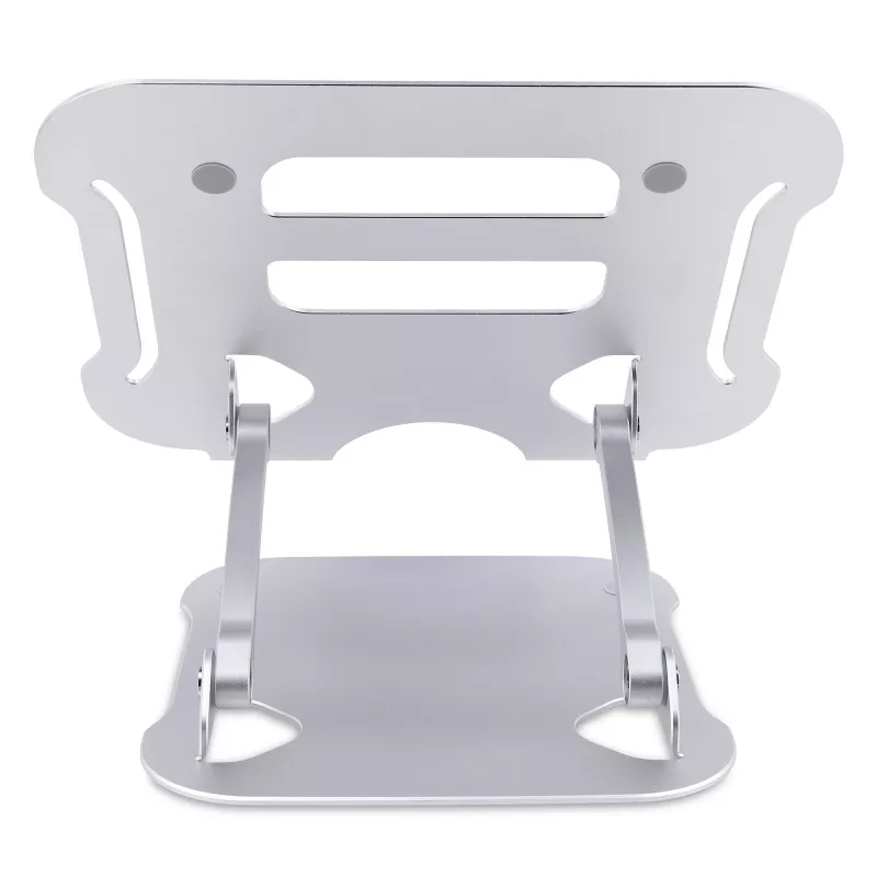 StarTech.com supporto per laptop da scrivania, supporto ergonomico per laptop regolabile in altezza, alluminio, portatile, supporta fino a 10 kg, supporto pieghevole per laptop da scrivania – supporto/rialzo per notebook ad angolo