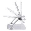 StarTech.com supporto per laptop da scrivania, supporto ergonomico per laptop regolabile in altezza, alluminio, portatile, supporta fino a 10 kg, supporto pieghevole per laptop da scrivania – supporto/rialzo per notebook ad angolo