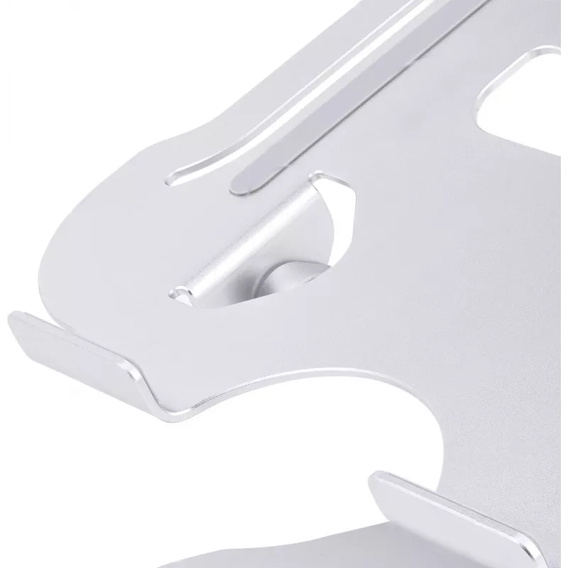 StarTech.com supporto per laptop da scrivania, supporto ergonomico per laptop regolabile in altezza, alluminio, portatile, supporta fino a 10 kg, supporto pieghevole per laptop da scrivania – supporto/rialzo per notebook ad angolo