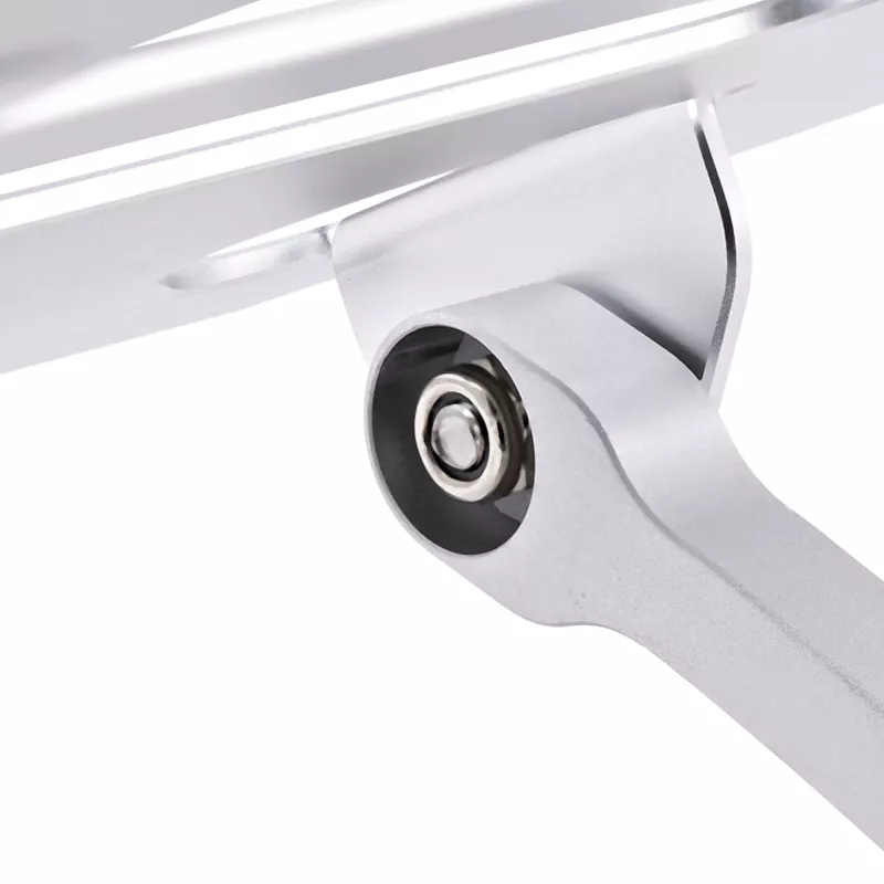 StarTech.com supporto per laptop da scrivania, supporto ergonomico per laptop regolabile in altezza, alluminio, portatile, supporta fino a 10 kg, supporto pieghevole per laptop da scrivania – supporto/rialzo per notebook ad angolo