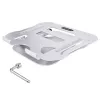 StarTech.com supporto per laptop da scrivania, supporto ergonomico per laptop regolabile in altezza, alluminio, portatile, supporta fino a 10 kg, supporto pieghevole per laptop da scrivania – supporto/rialzo per notebook ad angolo