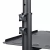 StarTech.com supporto/carrello mobile per proiettore e laptop – supporto robusto e portatile per proiettore (2 ripiani, portata 10 kg ciascuno) – carrello regolabile in altezza per presentazioni con ruote bloccabili