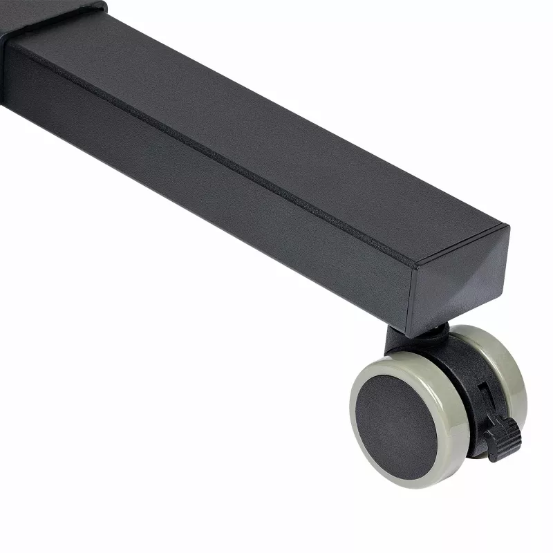 StarTech.com supporto/carrello mobile per proiettore e laptop – supporto robusto e portatile per proiettore (2 ripiani, portata 10 kg ciascuno) – carrello regolabile in altezza per presentazioni con ruote bloccabili