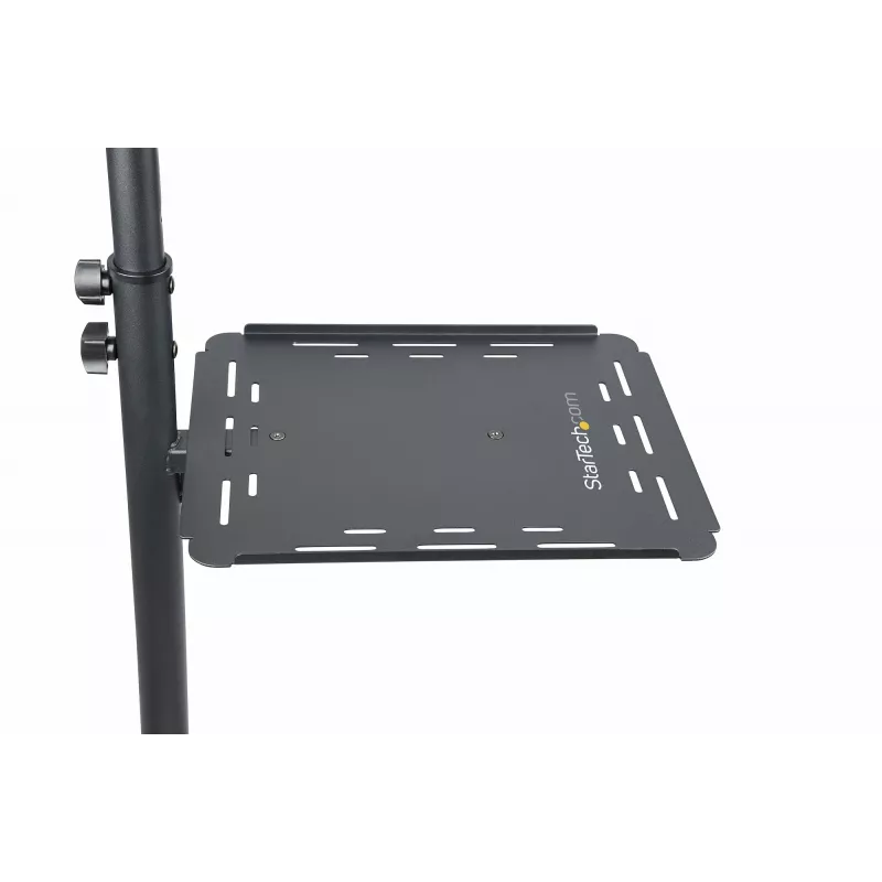 StarTech.com supporto/carrello mobile per proiettore e laptop – supporto robusto e portatile per proiettore (2 ripiani, portata 10 kg ciascuno) – carrello regolabile in altezza per presentazioni con ruote bloccabili