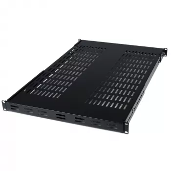 StarTech.com ripiano regolabile ventilato per rack server 1U - 175 lbs - profondità di montaggio regolabile da 19,5 a 38 pollici vano universale per rack AV/rete 19 pollici - profondità 27,5 pollici