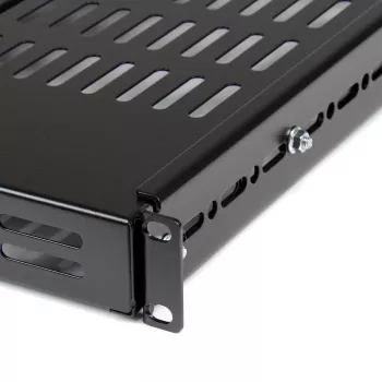 StarTech.com ripiano regolabile ventilato per rack server 1U - 175 lbs - profondità di montaggio regolabile da 19,5 a 38 pollici vano universale per rack AV/rete 19 pollici - profondità 27,5 pollici