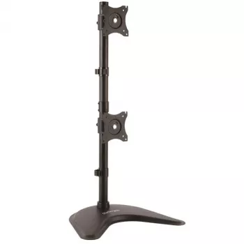 StarTech.com supporto per doppio monitor – verticale, da appoggio, 10 kg, 33 cm (13 pollici), 68,6 cm (27 pollici), 100 x 100 mm, nero