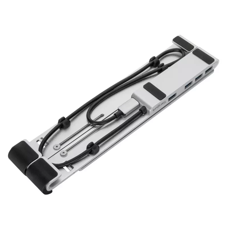 Targus AWU100205GL supporto per notebook con hub USB a 4 porte, 25,4–39,6 cm (10–15,6 pollici), argento