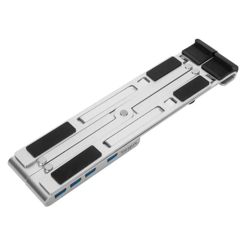 Targus AWU100205GL supporto per notebook con hub USB a 4 porte, 25,4–39,6 cm (10–15,6 pollici), argento