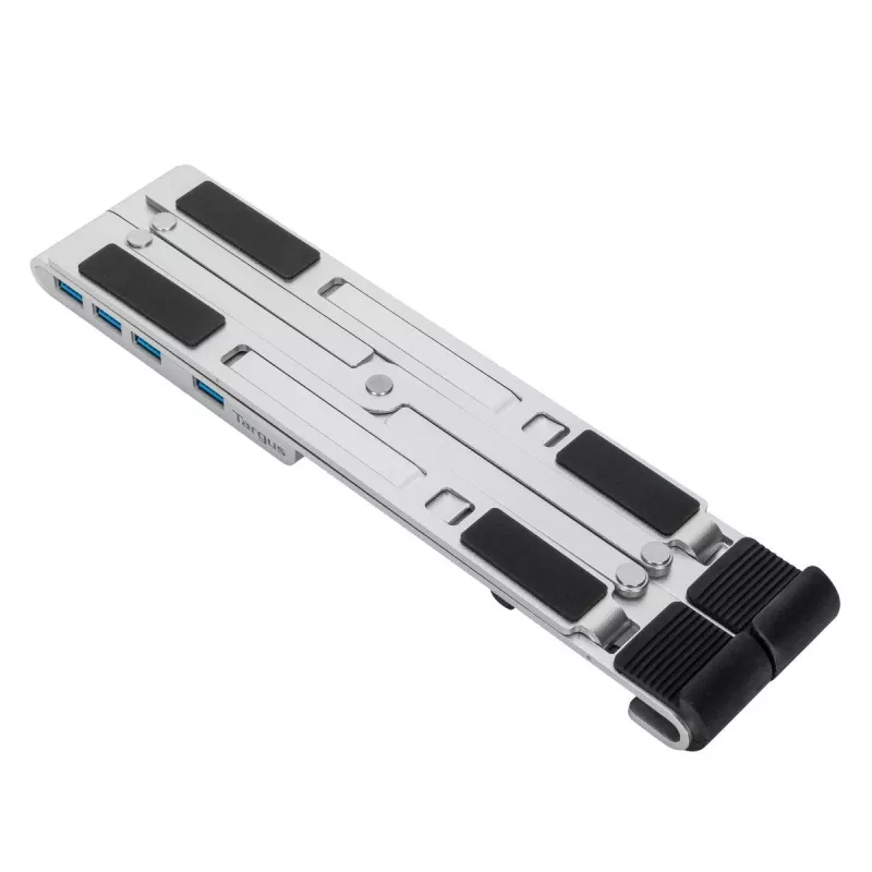 Targus AWU100205GL supporto per notebook con hub USB a 4 porte, 25,4–39,6 cm (10–15,6 pollici), argento