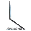 Targus AWU100205GL supporto per notebook con hub USB a 4 porte, 25,4–39,6 cm (10–15,6 pollici), argento