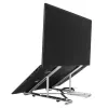 Targus AWU100205GL supporto per notebook con hub USB a 4 porte, 25,4–39,6 cm (10–15,6 pollici), argento