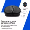 HP 700 Mouse wireless ricaricabile, ambidestro, RF Wireless + Bluetooth, 6000 DPI, nero