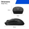 HP 700 Mouse wireless ricaricabile, ambidestro, RF Wireless + Bluetooth, 6000 DPI, nero