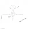 Neomounts BEAMER-C50 Supporto a soffitto per proiettore - H 18,5 cm - completamente orientabile