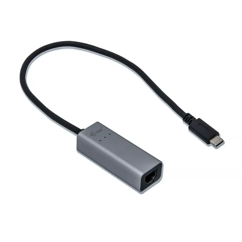 i-tec Adattatore Gigabit Ethernet USB-C in metallo, con filo, USB Type-C, Ethernet, 1000 Mbit/s, grigio