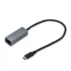 i-tec Adattatore Gigabit Ethernet USB-C in metallo, con filo, USB Type-C, Ethernet, 1000 Mbit/s, grigio