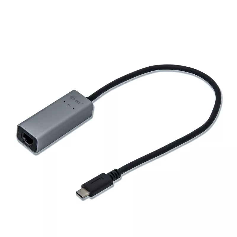 i-tec Adattatore Gigabit Ethernet USB-C in metallo, con filo, USB Type-C, Ethernet, 1000 Mbit/s, grigio