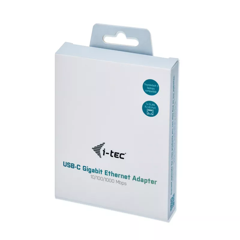 i-tec Adattatore Gigabit Ethernet USB-C in metallo, con filo, USB Type-C, Ethernet, 1000 Mbit/s, grigio
