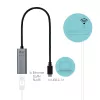 i-tec Adattatore Gigabit Ethernet USB-C in metallo, con filo, USB Type-C, Ethernet, 1000 Mbit/s, grigio