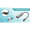i-tec Adattatore Gigabit Ethernet USB-C in metallo, con filo, USB Type-C, Ethernet, 1000 Mbit/s, grigio