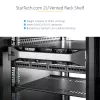StarTech.com ripiano rack 2U per server – vassoio cantilever universale ventilato per rack e armadi di rete 19 pollici – acciaio ad alta portata – portata 23 kg – ripiano profondo 16 pollici, nero