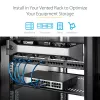 StarTech.com ripiano rack 2U per server – vassoio cantilever universale ventilato per rack e armadi di rete 19 pollici – acciaio ad alta portata – portata 23 kg – ripiano profondo 16 pollici, nero