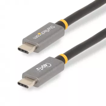 StarTech.com cavo USB4 1 m, cavo USB-C certificato USB-IF, 40 Gbit/s, cavo trasmissione dati USB Type-C, 100 W Power Delivery, 8K 60 Hz, compatibile con Thunderbolt 4/3/USB 3.2