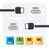 StarTech.com cavo USB4 1 m, cavo USB-C certificato USB-IF, 40 Gbit/s, cavo trasmissione dati USB Type-C, 100 W Power Delivery, 8K 60 Hz, compatibile con Thunderbolt 4/3/USB 3.2