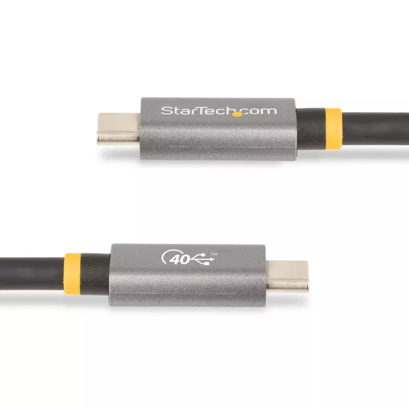 StarTech.com cavo USB4 1 m, cavo USB-C certificato USB-IF, 40 Gbit/s, cavo trasmissione dati USB Type-C, 100 W Power Delivery, 8K 60 Hz, compatibile con Thunderbolt 4/3/USB 3.2