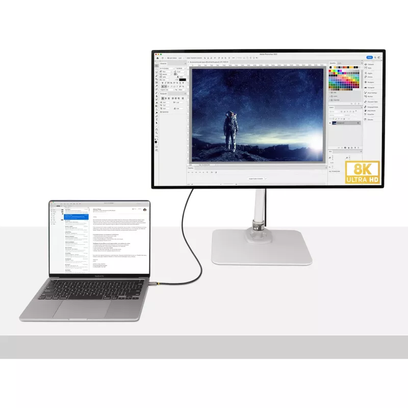 StarTech.com cavo USB4 1 m, cavo USB-C certificato USB-IF, 40 Gbit/s, cavo trasmissione dati USB Type-C, 100 W Power Delivery, 8K 60 Hz, compatibile con Thunderbolt 4/3/USB 3.2