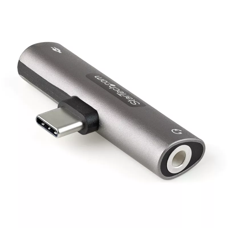 StarTech.com CDP235APDM adattatore audio e ricarica USB-C con jack cuffie/headset TRRS da 3,5 mm e Power Delivery USB-C passthrough da 60 W, per telefono/tablet/laptop