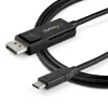 StarTech.com cavo USB-C a DisplayPort 1.4 2m 8K 60Hz/4K - cavo adattatore video reversibile bidirezionale DP a USB-C o USB-C a DP - HBR3/HDR/DSC - cavo monitor USB Type-C/Thunderbolt 3 (CDP2DP142MBD)