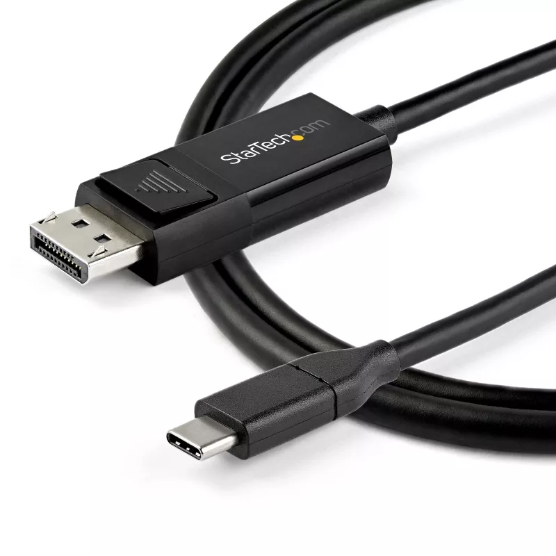 StarTech.com cavo USB-C a DisplayPort 1.4 2m 8K 60Hz/4K - cavo adattatore video reversibile bidirezionale DP a USB-C o USB-C a DP - HBR3/HDR/DSC - cavo monitor USB Type-C/Thunderbolt 3 (CDP2DP142MBD)
