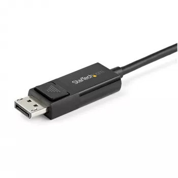 StarTech.com cavo USB C a DisplayPort 1.2 6.6ft (2m) 4K 60Hz - cavo adattatore video reversibile bidirezionale DP a USB-C o USB-C a DP - HBR2/HDR - cavo monitor USB Type C/Thunderbolt