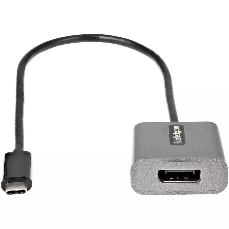 StarTech.com adattatore USB-C a DisplayPort – dongle adattatore USB-C a DisplayPort 1.4 8K/4K 60Hz – convertitore video monitor USB Type-C a DP – compatibile con Thunderbolt 3 – con cavo integrato da 30 cm