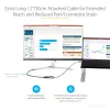 StarTech.com adattatore USB-C a DisplayPort – dongle adattatore USB-C a DisplayPort 1.4 8K/4K 60Hz – convertitore video monitor USB Type-C a DP – compatibile con Thunderbolt 3 – con cavo integrato da 30 cm