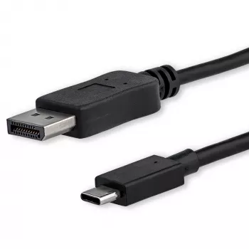 StarTech.com cavo USB-C a DisplayPort 1.2 1m 4K 60Hz – cavo adattatore USB-C a DisplayPort – HBR2 – cavo video monitor USB Type-C DP Alt Mode a DP – funziona con Thunderbolt 3 – nero