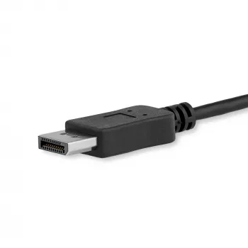 StarTech.com cavo USB-C a DisplayPort 1.2 1m 4K 60Hz – cavo adattatore USB-C a DisplayPort – HBR2 – cavo video monitor USB Type-C DP Alt Mode a DP – funziona con Thunderbolt 3 – nero