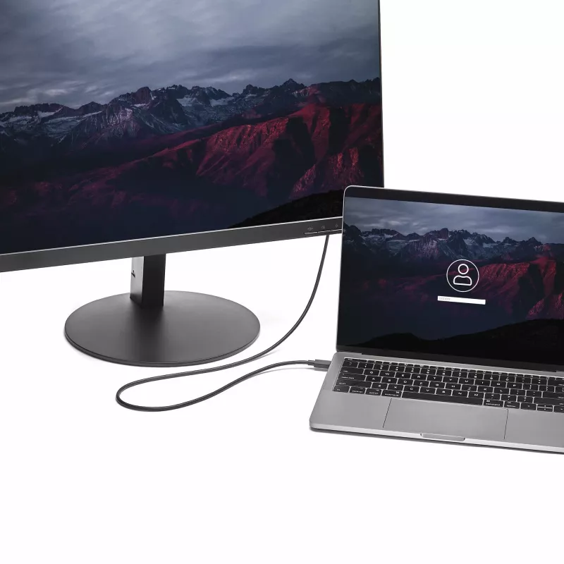 StarTech.com cavo USB-C a DisplayPort 1.2 1,8 m 4K 60 Hz – cavo adattatore USB-C a DisplayPort HBR2 – cavo video monitor USB Type-C DP Alt Mode a DP – funziona con Thunderbolt 3 – nero
