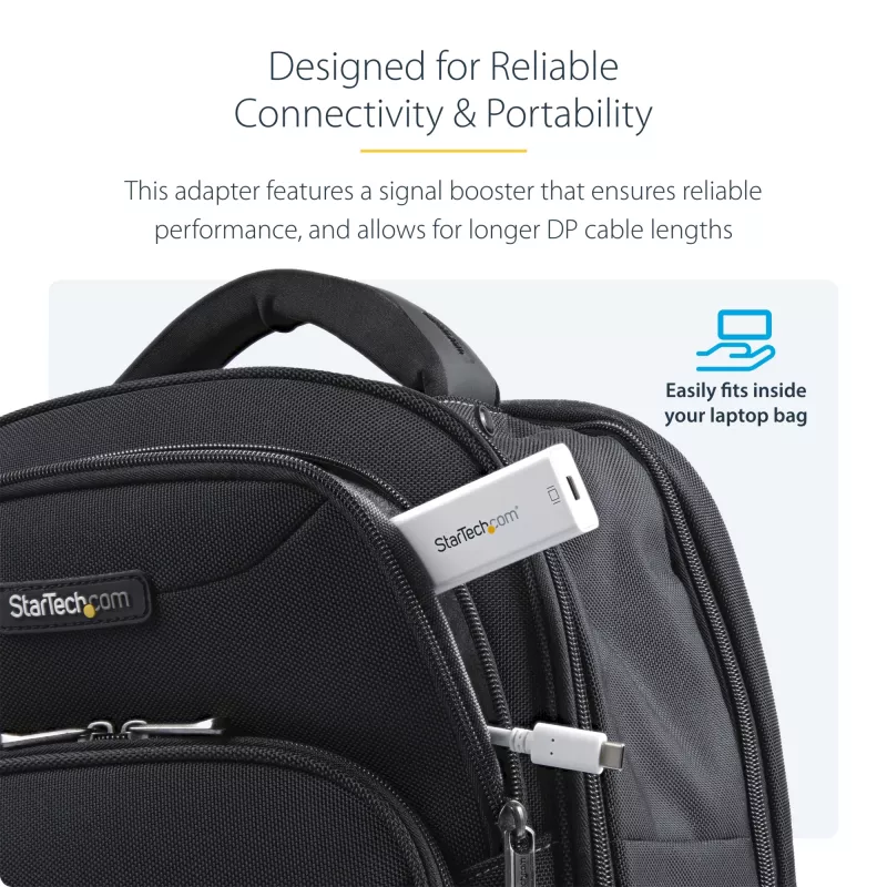 StarTech.com adattatore USB-C a Mini DisplayPort – 4K 60 Hz – bianco – adattatore USB 3.1 Type-C a Mini DP – versione aggiornata è CDP2MDPEC
