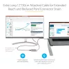 StarTech.com adattatore USB-C a Mini DisplayPort – dongle adattatore USB-C a mDP 4K 60Hz – monitor USB Type-C a Mini DP – convertitore video – compatibile con Thunderbolt 3 – cavo integrato da 30 cm – versione aggiornata del CDP2MDP