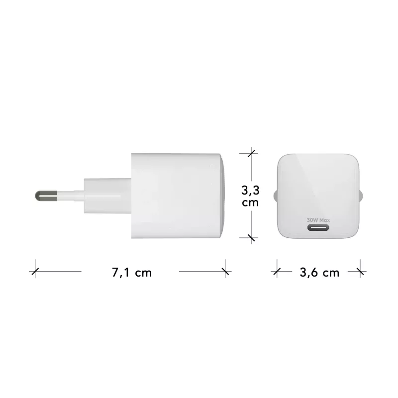 dbramante1928 re-charge Pro - caricabatterie da parete EU - USB-C 30W - W