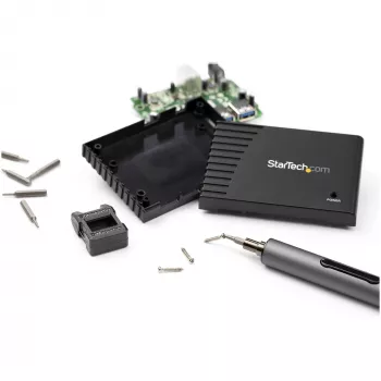 StarTech.com set di cacciaviti elettrici di precisione a 20 bit - kit cacciavite a batteria portatile/mini per riparazioni di elettronica, laptop, computer, tablet e telefoni - magnetico - senza fili