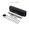 StarTech.com set di cacciaviti elettrici di precisione a 20 bit - kit cacciavite a batteria portatile/mini per riparazioni di elettronica, laptop, computer, tablet e telefoni - magnetico - senza fili