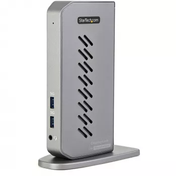 StarTech.com Dock USB-C USB-A - Docking station ibrida universale USB 3.0 per laptop USB-C o USB-A - Doppio monitor 4K 60Hz HDMI/DisplayPort - 6x USB-A, GbE - USB 3.1 Gen 1 - Windows/Mac